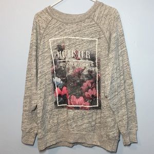 NWOT Grey Floral Sweatshirt / Sweater